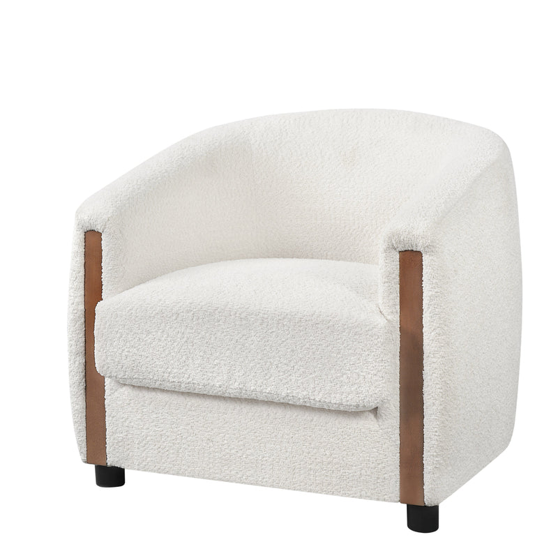 31.8" Modern Curved Barrel Accent Chair, photo 10 of 10