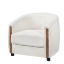 31.8" Modern Curved Barrel Accent Chair