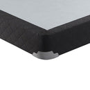 Maynard - Twin Low Profile Box Spring Foundation With Memory Foam Support And Breathable Design - Gray by HouseOfZazla