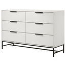Taraval - 6 Drawer Bedroom Dresser - White by HouseOfZazla