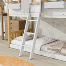 House Bunk Bed With Roof, Window, Window Box, Door, With Safety Guardrails And Ladder by Unique Piece Furniture