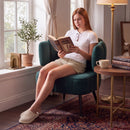 Decorative Chenille Armchair with Spring Seat Cushion by HouseOfZazla