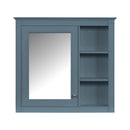 Bathroom Vanity With Medicine Cabinet, Royal Mirror Cabinet, Modern Bathroom Storage Cabinet With 2 Soft Closing Doors And 4 Drawers by HouseOfZazla