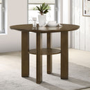 Crispin - Round Counter Height Dining Table - Brown by HouseOfZazla