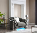 Sophisticated Accent Chair - Gray by HouseOfZazla
