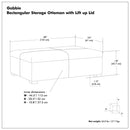 Gabbie - Coffee Table Upholstered Storage Ottoman by HouseOfZazla