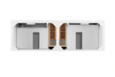 James Martin Palisades 72" Double Bathroom Vanity, Bright White
