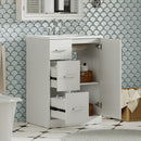 Bathroom Vanity With Under Mount Sink, 2 Drawers And Soft Closing Door by HouseOfZazla