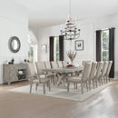 Rocky - Arm Chair (Set of 2) - Fabric & Gray Oak