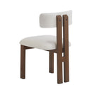 7 Piece Dining Set With Upholstered Armless Chairs And Table