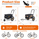 2-in-1 Bike Cargo Trailer Pushcart
