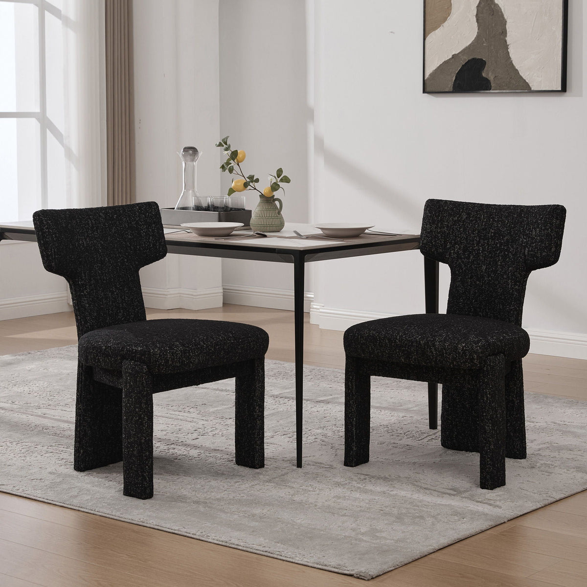 Armless Curved Back Accent Chairs, photo 30 of 34