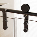 Frameless Single Sliding Shower Doors With Towel Rail & Handle by HouseOfZazla