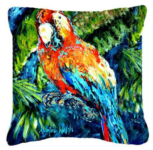 Yo Yo Mama Parrot Canvas Fabric Decorative Pillow MW1204PW1414