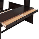 Loft Bed With A Twin Size Standalone Bed, Shelves, Desk, And Wardrobe by HouseOfZazla