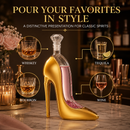 Gold Heel Stiletto High Heels Shape Decanter Whiskey and Wine Decanter