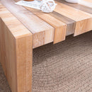 Modern Rustic Table With Sculpted Block Design by HouseOfZazla