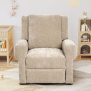 Manual Recliner Chair With Swivel Rocker Function, Dual Recline Angles by Unique Piece Furniture