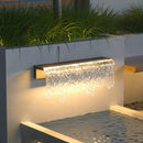 Acrylic Waterfall Outdoor Light
