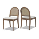 Panama - Curved Cane Side Dining Chair (Set of 2) by HouseOfZazla