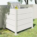 50" W x 49" H Outdoor Privacy Screen, Air Conditioner Fence, All-Weather Vinyl Privacy Fence Screens with Aluminum by HouseOfZazla