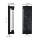 Black Aluminum Outdoor Wall Light with Bubble Crystal