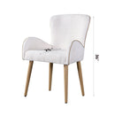 Qwin - Boucle Side Chair (Set of 2) - Beige by HouseOfZazla