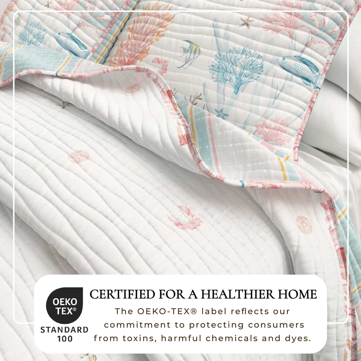 Coastal Coral Reef Quilt Set - Caymen Collection, photo 2 of 6
