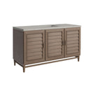 James Martin Portland 60" Single Bathroom Vanity, Whitewashed Walnut