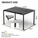 Premium Louver Pergola Aluminium Frame & Louvers by Unique Piece Furniture