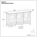 Bedford - Storage Cabinet With Adjustable Shelves - Brown
