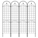 Metal Garden Trellis For Climbing Plants Outdoor Rustproof Plant Support Rose Trellis Netting Trellis by HouseOfZazla