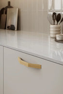 Lacquered Oak Wood "Rialto" Drawer Pulls