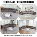 Modular Sectional Sofa With 2 Pillows, Symmetrical Design by HouseOfZazla