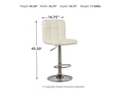 Bellatier - Adjustable Height Barstool (Set of 2)