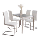 Fuji Foster - Contemporary Dining Set l, Glass 5 Piece by HouseOfZazla
