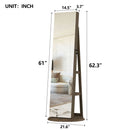 Swivel Jewelry Cabinet With Full Length Mirror by Unique Piece Furniture