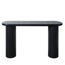 Fluted Cylinder Console Table - Black