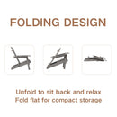 Folding Adirondack Chairs Set of 2 - Hemlock Wood Outdoor Seating