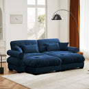 Super Comfort Oversized Modular Sectional Sofa With Movable Ottoman by HouseOfZazla