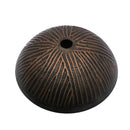 Feather Pattern Amber Vessel Sink With Pop Up Drain, Oval Bathroom Basin - Amber by HouseOfZazla