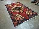 4' X 7' Antique 1920 Handmade Turkish Wool Rug Veg Dye Nice