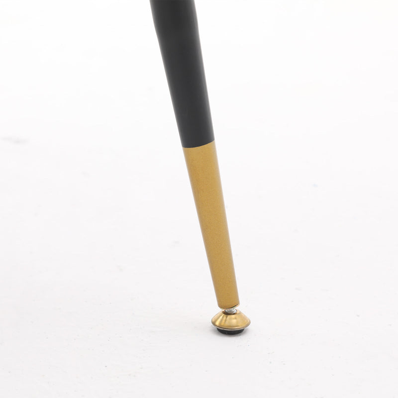 Akoya Collection Modern Contemporary Velvet Upholstered Connor 28" Bar Stool & Counter Stools with Nailheads and Gold Tipped Black Metal Legs, Set of 2 (Gray)