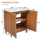 Traditional Bathroom Vanity With Ceramic Sink by HouseOfZazla