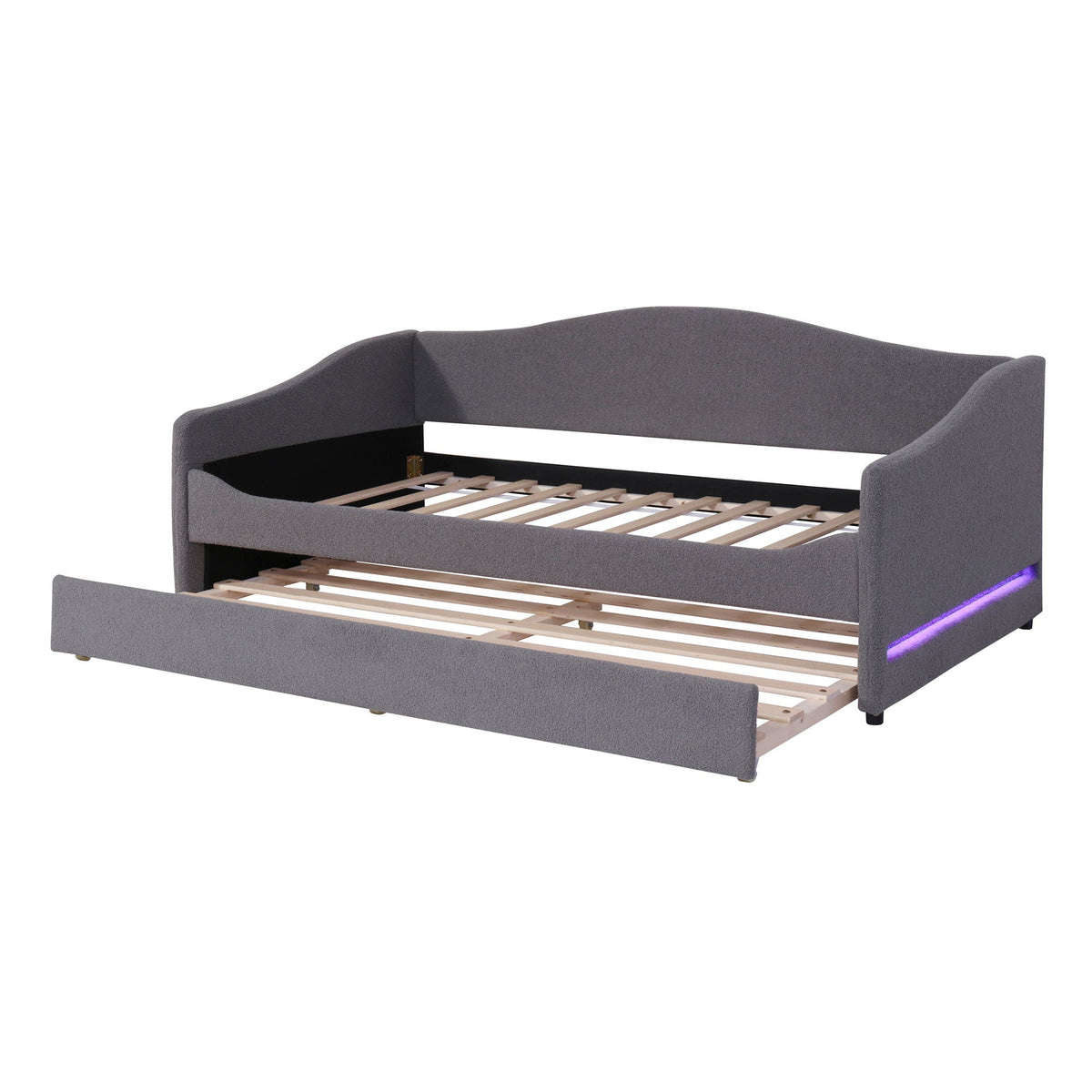 Design Upholstered Daybed With Light And Trundle, photo 15 of 21