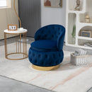 360 Degree Swivel Cuddle Barrel Accent Storage Chairs, Round Armchairs with Wide Upholstered, Fluffy Velvet Fabric Chair for Living Room, Bedroom, Office, Waiting Rooms