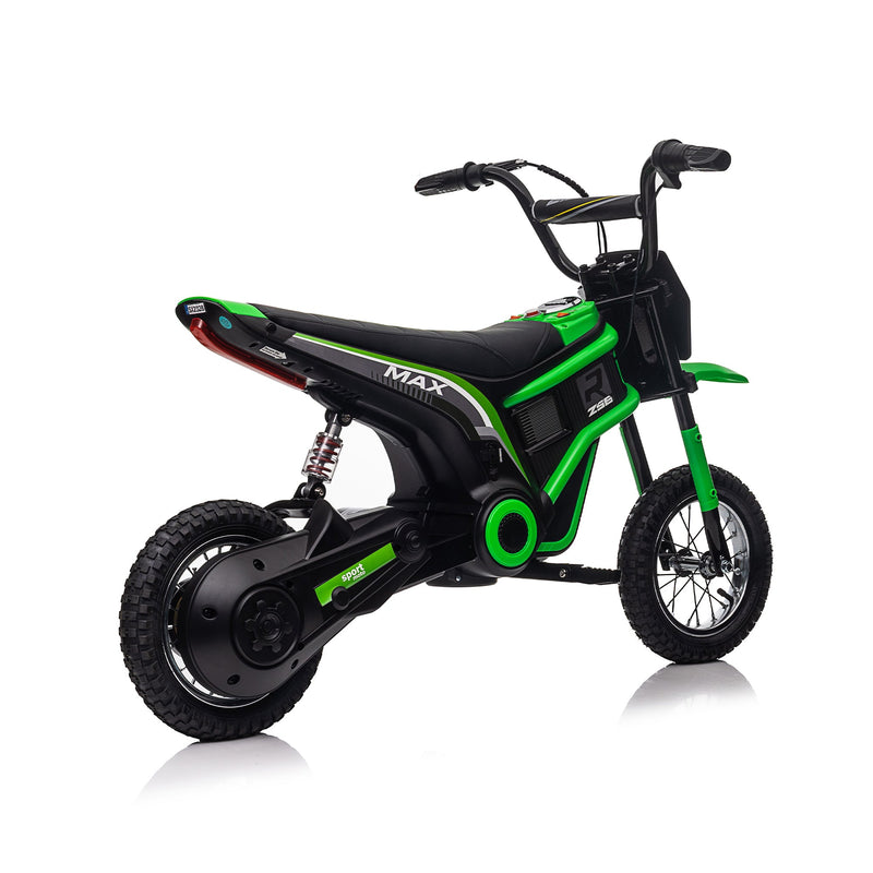 24V14ah Kids Ride On 24V Electric Toy Motocross Motorcycle Dirt Bike-XXL large,Speeds up to 14.29MPH,Dual Suspension, Hand-Operated Dual Brakes, Twist Grip Throttle, Authentic Motocross Bike Geometry