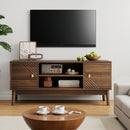 TV Stand, Entertainment Center With Storage, Media Console Table For Living Room - Walnut by HouseOfZazla