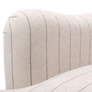 Sylvia - Striped Arm Chair - Natural by HouseOfZazla