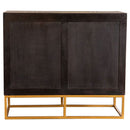 Zara 2-door 40-inch Wood Accent Storage Cabinet Black Walnut